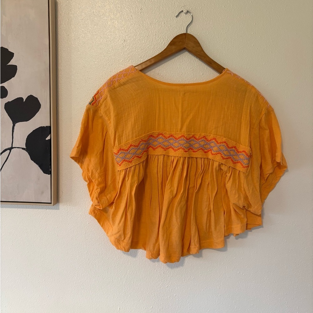 Free People Sunny Orange Top - Picture 6 of 8